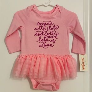 Cat & Jack Baby Tutu Bodysuit Sz 6-9m